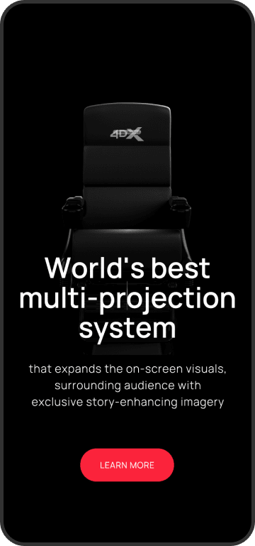CJ 4DPLEX 서브페이지 목업 4 — 뉴스·미디어 콘텐츠 페이지 화면 / 4DX·ScreenX 글로벌 기업사이트 뮤자인